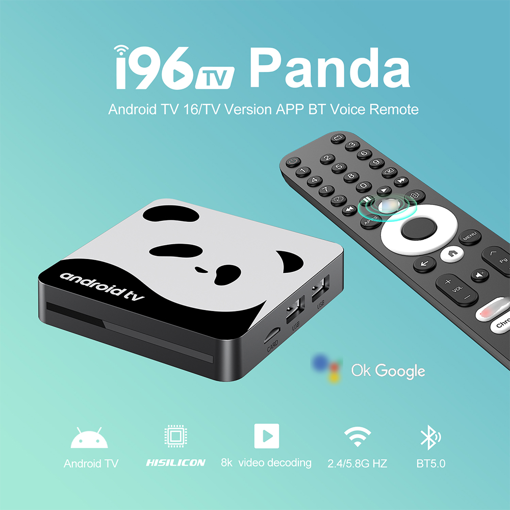 Home Cinema Youtube - I96 PandaスマートTVボックス Android 16 4+64GB 8K