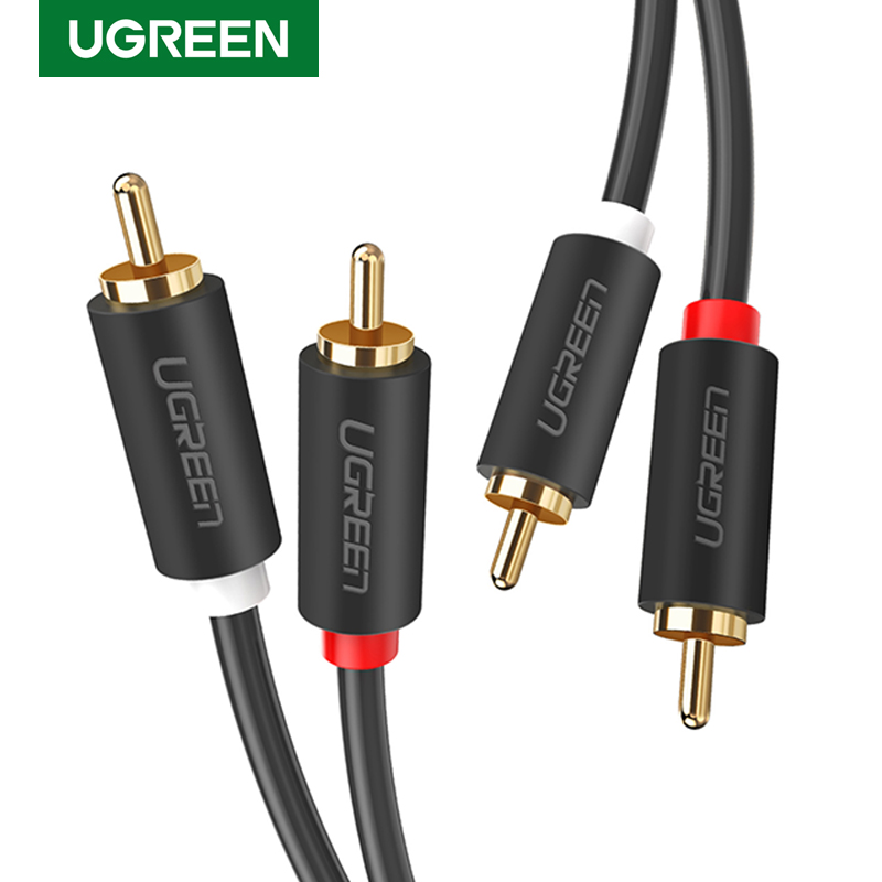 Home Cinema Choice - Ugreen-オーディオケーブルオス-オス,金メッキ,2m,3m,5m,rca,ホームシアターアンプ用,CDサウンドボックス