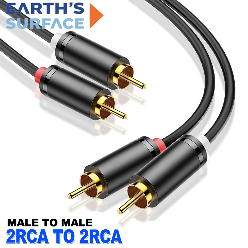Home Cinema Choice - デュアルRCAケーブル HIFIステレオ 2RCA-2RCA オス-オス AUXオーディオコード HDTV