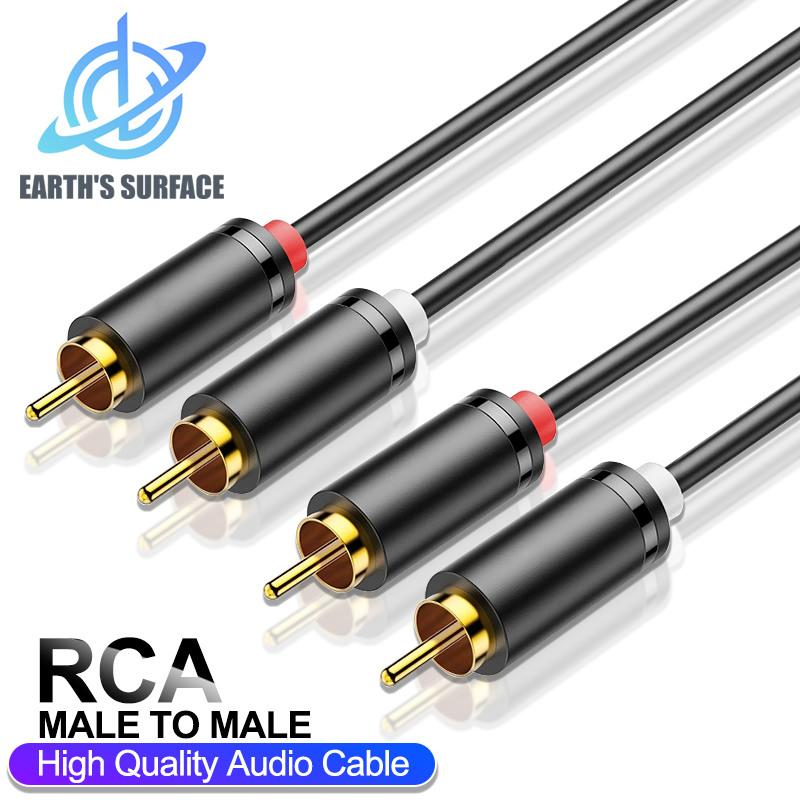 Home Cinema Choice - HiFiステレオRCAケーブル 2RCA - RCAオーディオケーブル オス-オス Auxケーブル