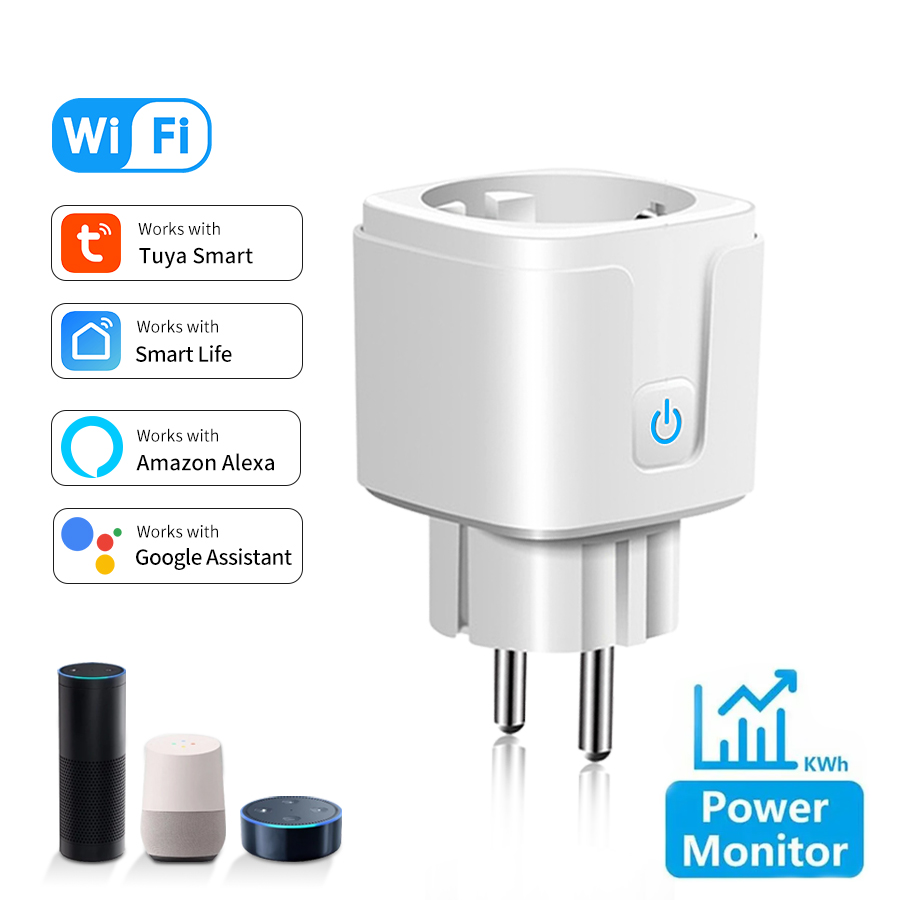 Home Cinema Alexa - Tuya スマートソケット EU 16A AC100-240V WiFi