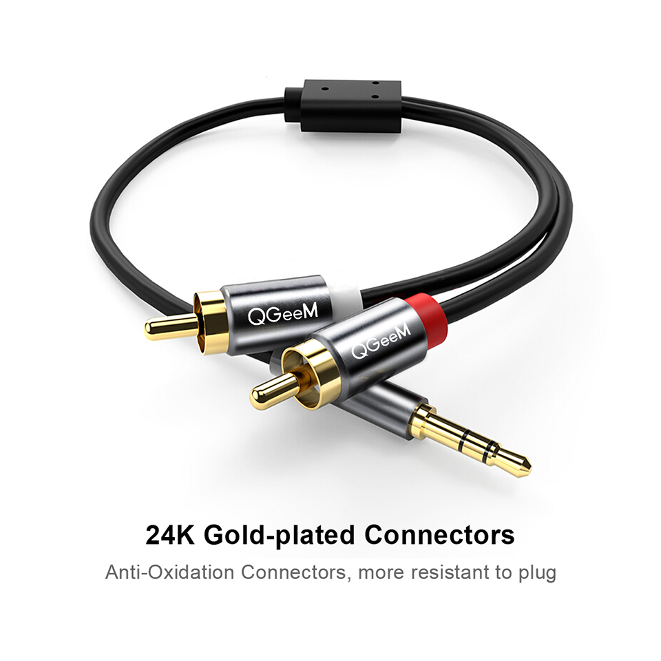 Qgeem rcaケーブル2rcaから3.5オーディオケーブ - Home Cinema Choice のレビューと価格