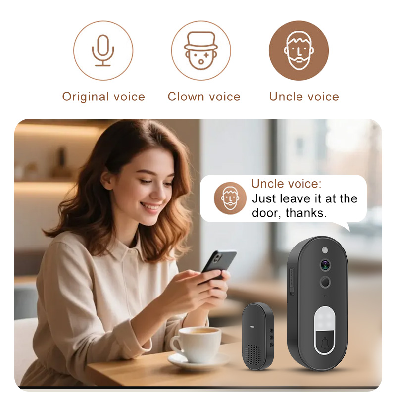 Tuya 1080P HD ワイヤレス WiFi ビデオドア - Home Cinema Alexa のレビューと価格
