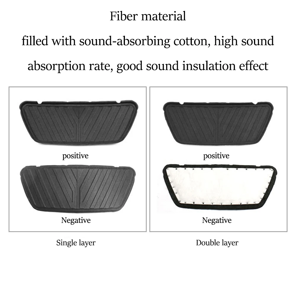 テスラモデル Y フロントエンジンフードノイズ低減マット防音 - Acoustic Foam Panel のレビューと価格