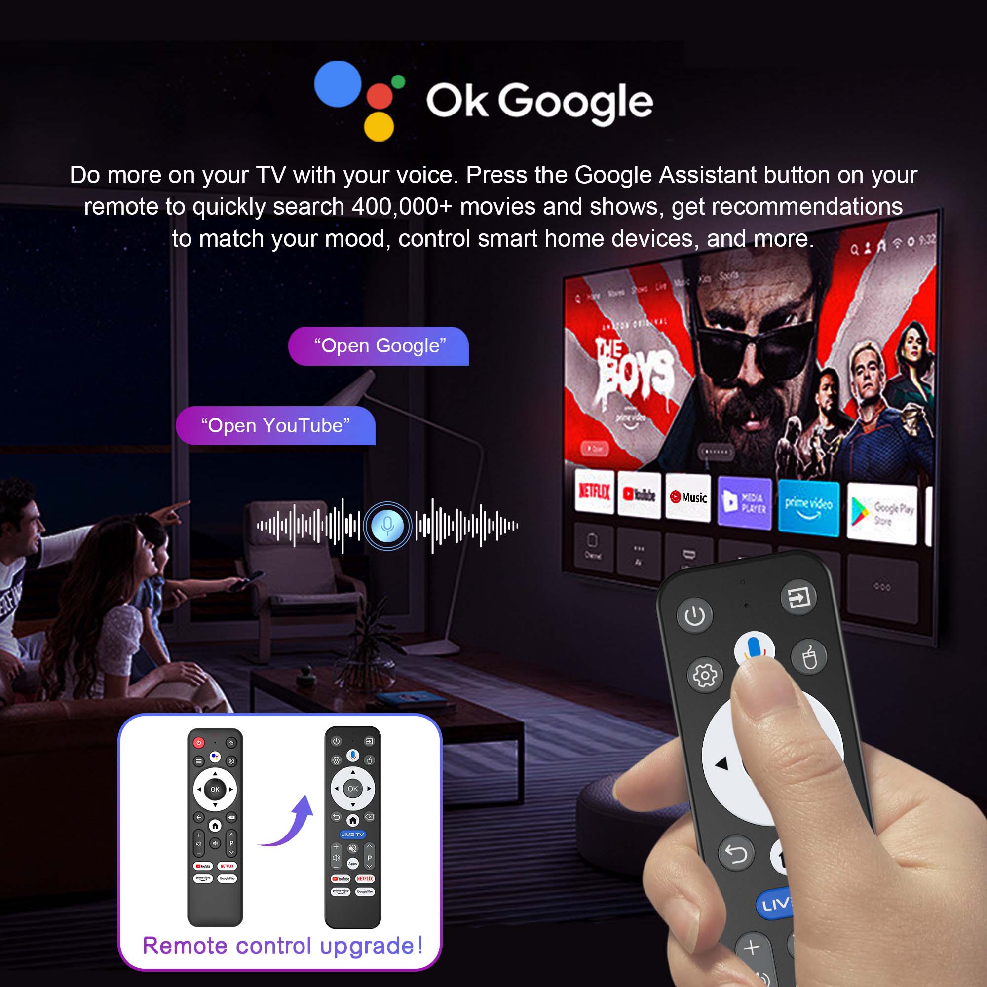 TVボックス Android 16 Googleアシスタント - Home Cinema Youtube のレビューと価格