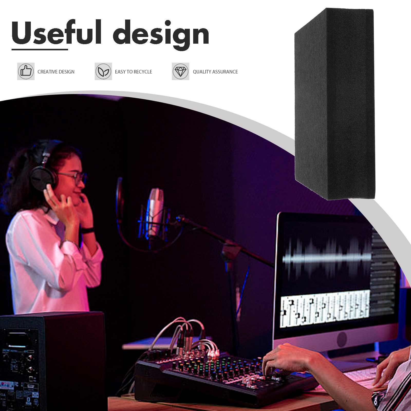 プレミアム吸音フォームパネル サブウーファー分離パッド 音響 - Acoustic Foam Panel のレビューと価格