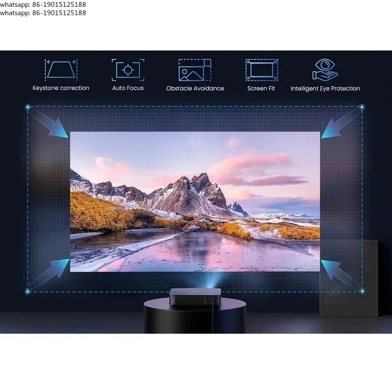 フルHD 1080P ポータブルレーザープロジェクター 3D - Home Cinema Laser Projector のレビューと価格