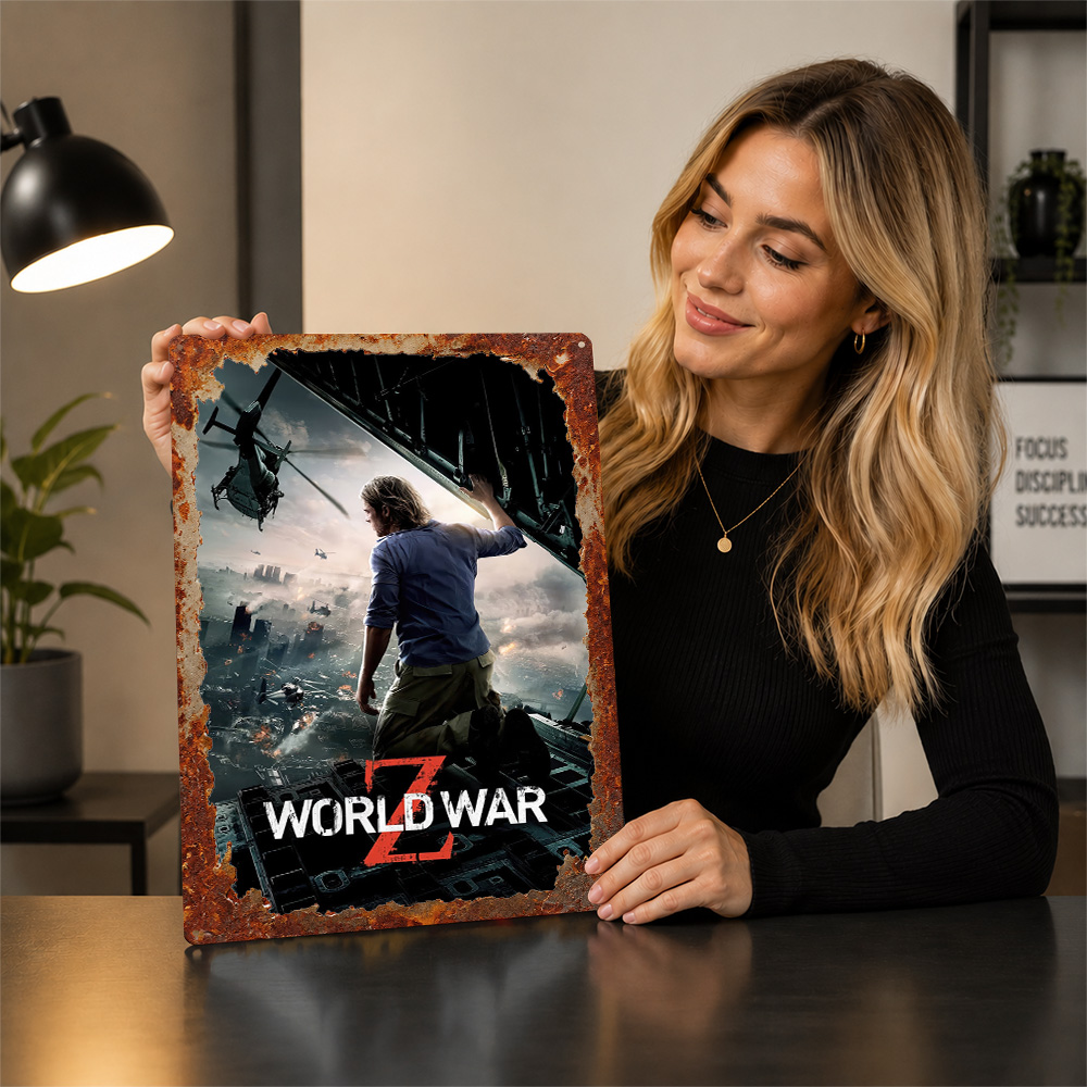 ワールド・ウォー・Z映画ポスター シネマウォールアート カス - Home Cinema Gifts のレビューと価格