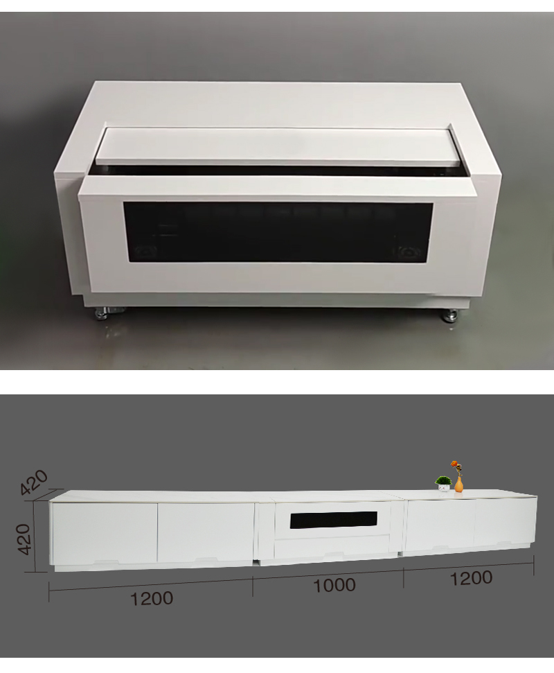 NPカスタム電動スマートショートTVキャビネット一体型プロジ - Home Cinema Laser Projector のレビューと価格