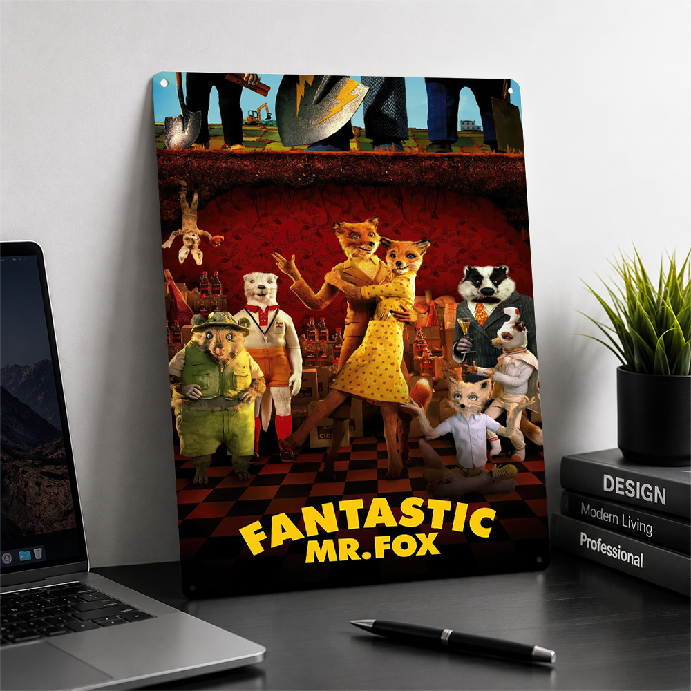 素晴らしいミスター・フォックス映画ポスター、映画館風ウォール - Home Cinema Gifts のレビューと価格
