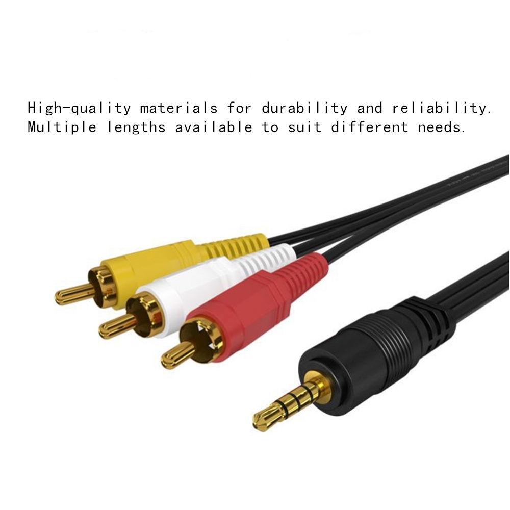3.5 ミリメートルに 3 RCA オーディオビデオケーブル - Home Cinema Choice のレビューと価格