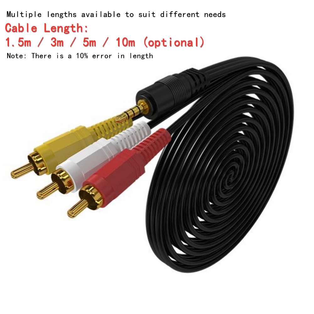 3.5 ミリメートルに 3 RCA オーディオビデオケーブル - Home Cinema Choice のレビューと価格