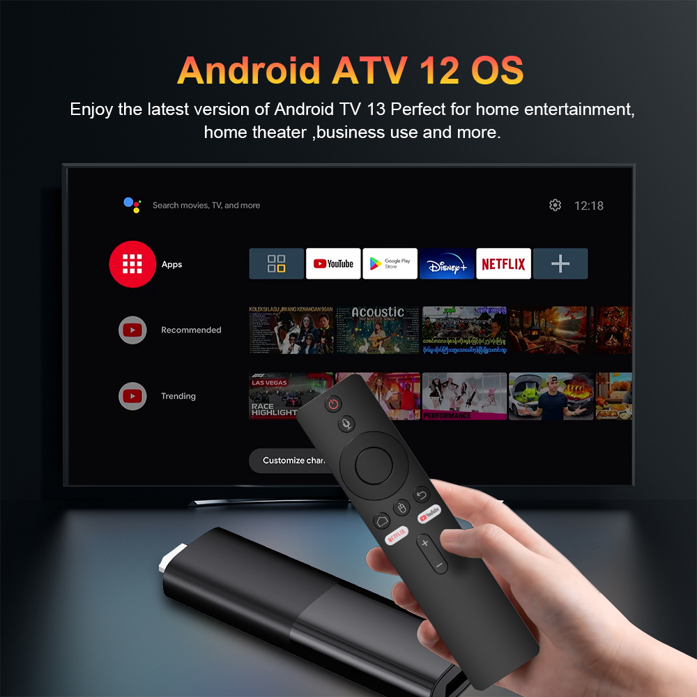 Velec Android 12 スマートスティック 8Kス - Home Cinema Youtube のレビューと価格