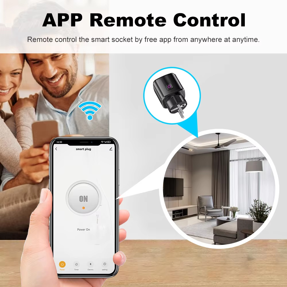 20A AC100-240V Wifi スマートプラグ スマ - Home Cinema Alexa のレビューと価格