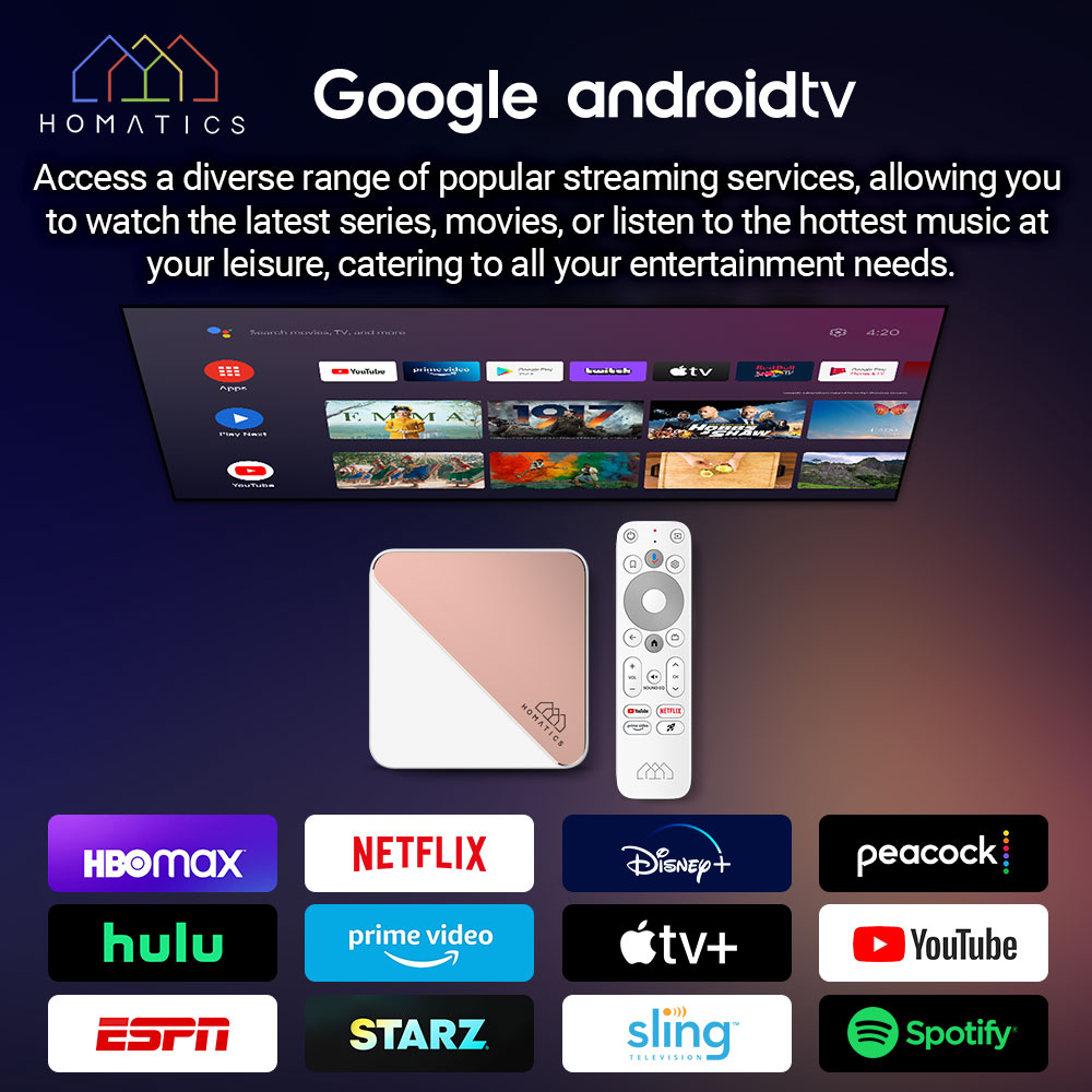HOMATICS ボックス R 4K Plus TV ボック - Home Cinema Youtube のレビューと価格