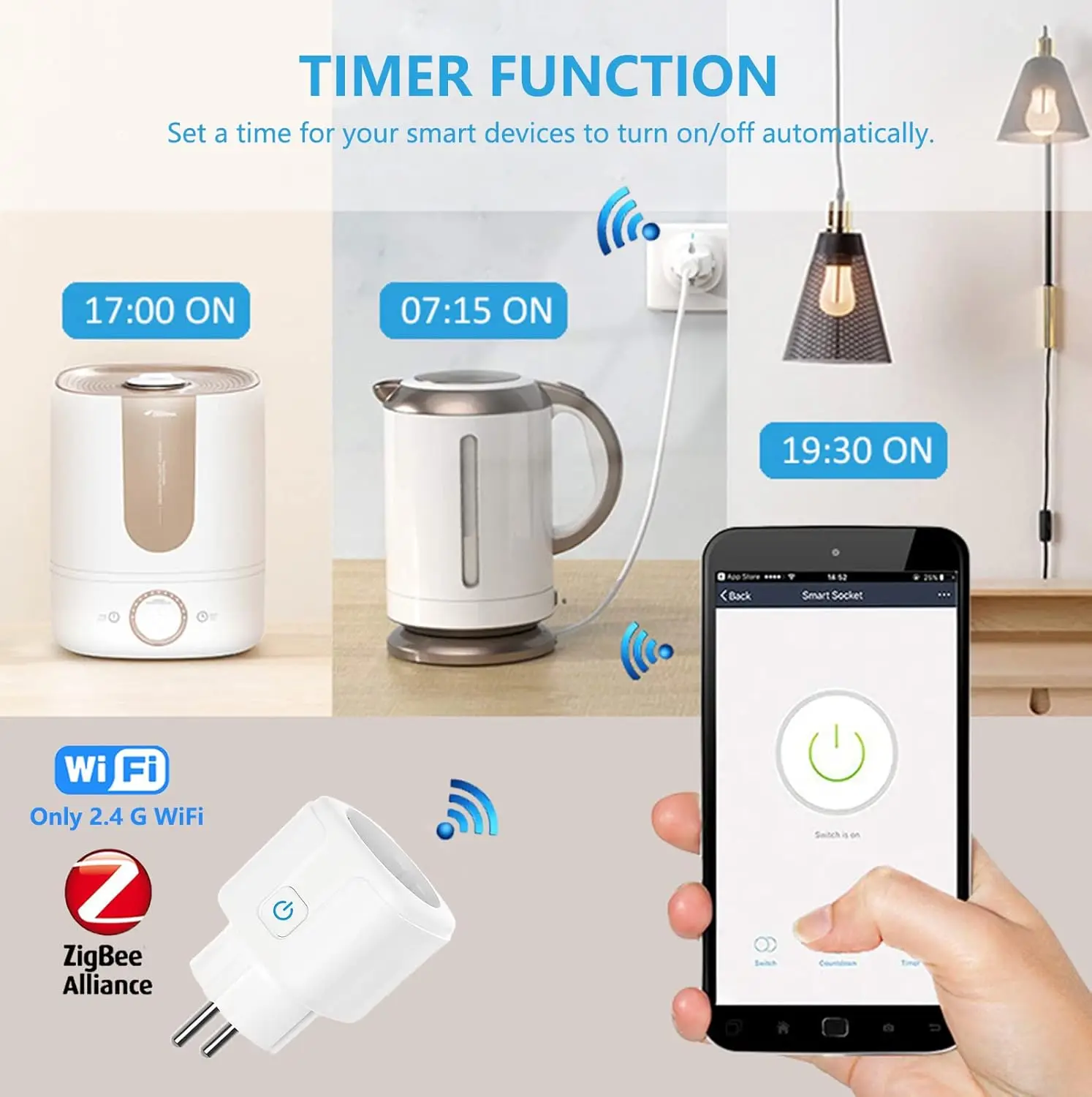 ZigBee EU プラグ 16A/20A スマートプラグ  - Home Cinema Alexa のレビューと価格