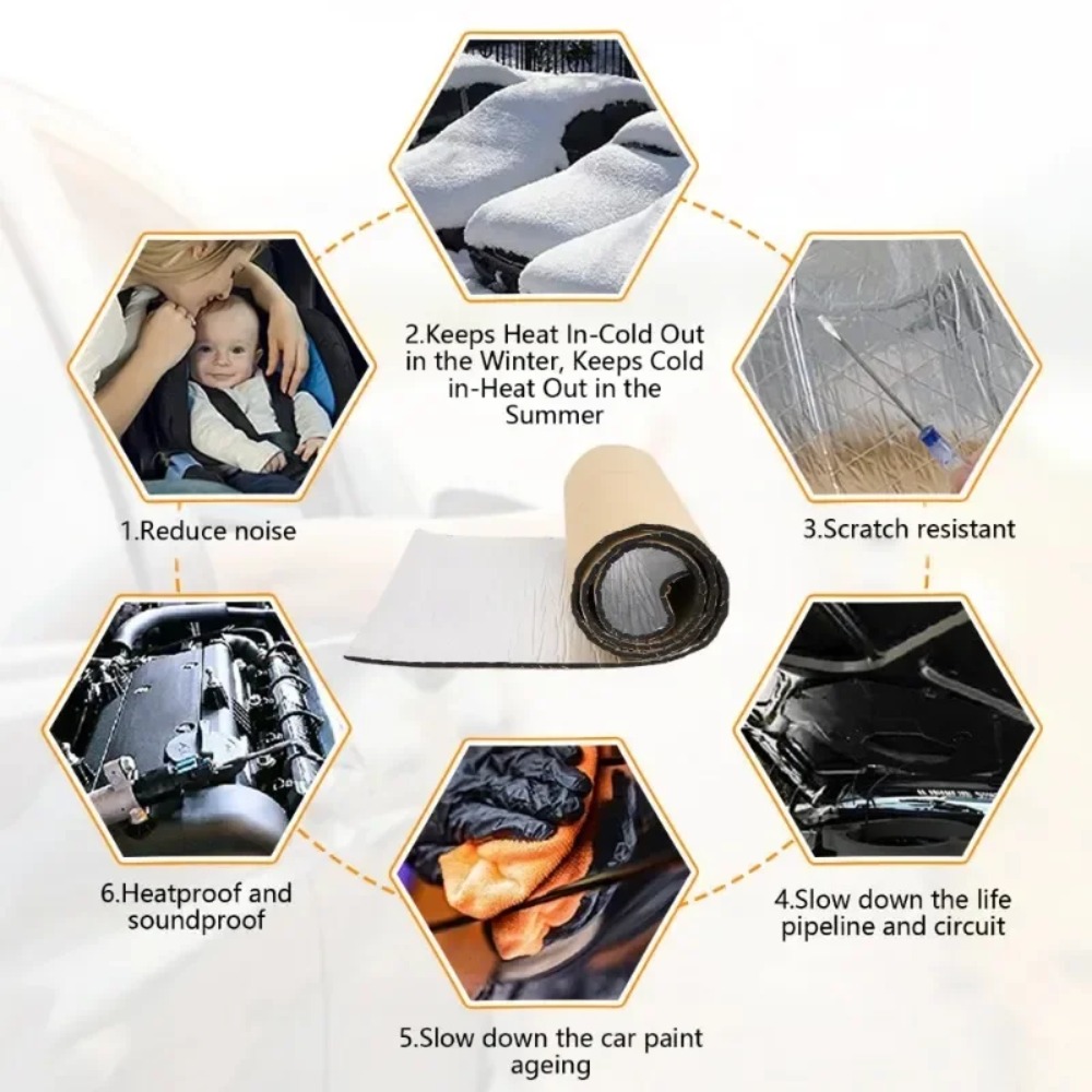 極厚20mm車用防音マット 50x100cm アルミ箔断熱材 - Acoustic Foam Panel のレビューと価格