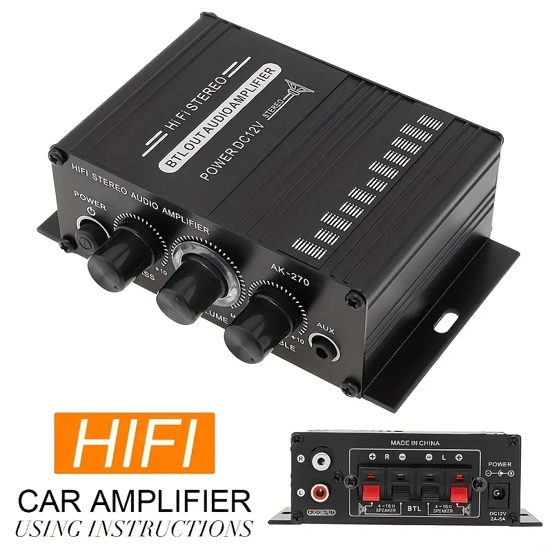 AK-270 400W ミニパワーアンプ 12V/24V 2 - Home Cinema Choice のレビューと価格