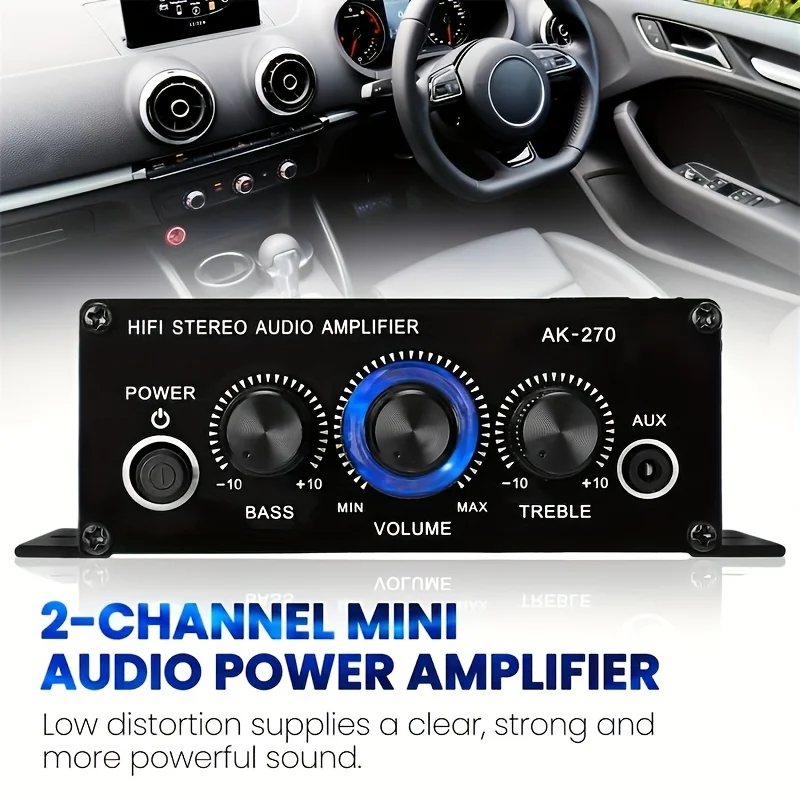 AK-270 400W ミニパワーアンプ 12V/24V 2 - Home Cinema Choice のレビューと価格