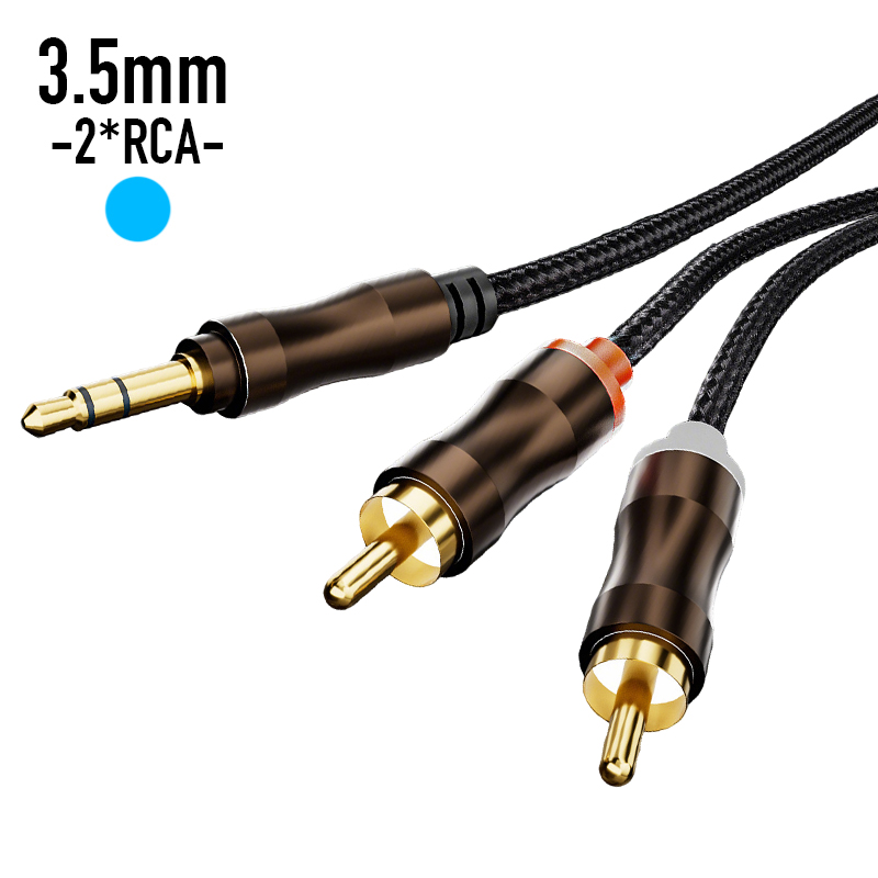 RCA-3.5mmジャックAUXオーディオケーブルHiFiス - Home Cinema Choice のレビューと価格