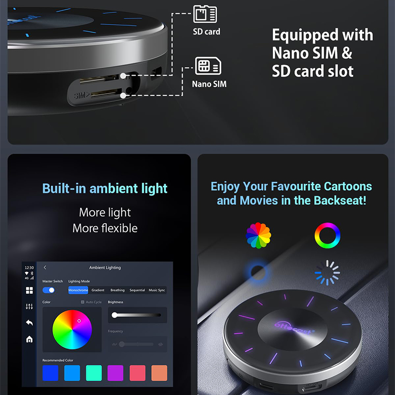 OTTOCAST P3 CarPlay AI ボックス ワイ - Home Cinema Youtube のレビューと価格